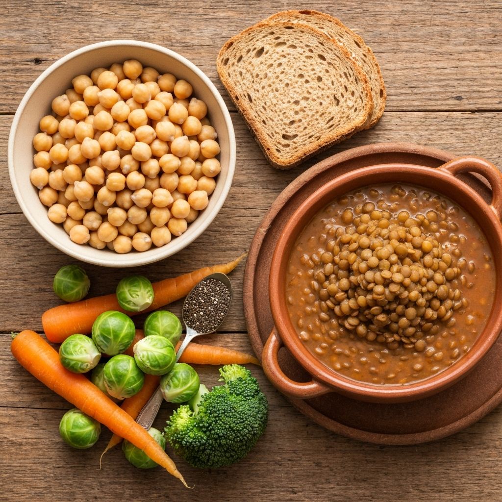 Fermentable fibre-rich foods