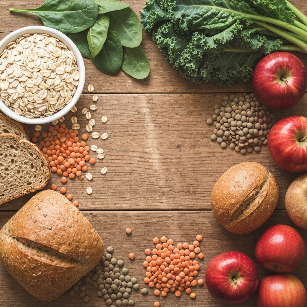 Soluble and insoluble fibre sources